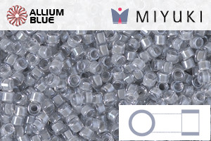 MIYUKI Delica® Seed Beads (DB2392) 11/0 Round - Inside Dyed Pewter