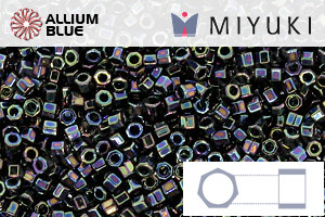 MIYUKI Delica® Seed Beads (DBC0005) 11/0 Hex Cut - Metallic Variegated Blue Iris - 關閉視窗 >> 可點擊圖片