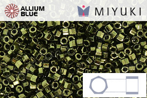 MIYUKI Delica® Seed Beads (DBC0011) 11/0 Hex Cut - Metallic Olive