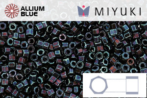 MIYUKI Delica® Seed Beads (DBC0025) 11/0 Hex Cut - Metallic Blue Iris - Click Image to Close