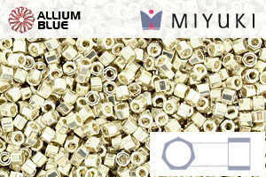 MIYUKI Delica® Seed Beads (DBC0035) 11/0 Hex Cut - Galvanized Silver - 關閉視窗 >> 可點擊圖片