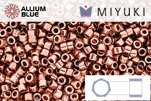 MIYUKI Delica® Seed Beads (DBC0040) 11/0 Hex Cut - Copper Plated - 關閉視窗 >> 可點擊圖片