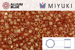 MIYUKI Delica® Seed Beads (DBC0121) 11/0 Hex Cut - Apricot Topaz Gold Luster - 关闭视窗 >> 可点击图片