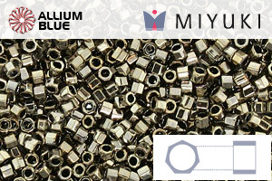 MIYUKI Delica® Seed Beads (DBC0254) 11/0 Hex Cut - Bronze Luster