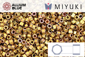 MIYUKI Delica® Seed Beads (DBC0501) 11/0 Hex Cut - 24kt Gold Iris - 关闭视窗 >> 可点击图片