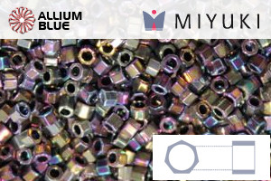 MIYUKI Delica® Seed Beads (DBC0541) 11/0 Hex Cut - Palladium Spectrum Gold - Click Image to Close