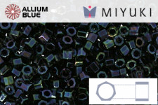 MIYUKI Delica® Seed Beads (DBMC0001) 10/0 Hex Cut Medium - Metallic Gunmetal