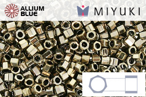MIYUKI Delica® Seed Beads (DBMC0254) 10/0 Hex Cut Medium - Bronze Luster