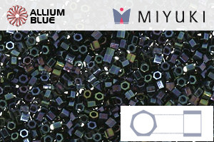 MIYUKI Delica® Seed Beads (DBSC0002) 15/0 Hex Cut Small - Metallic Dark Blue Iris - Haga Click en la Imagen para Cerrar