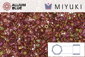 MIYUKI Delica® Seed Beads (DBSC0103) 15/0 Hex Cut Small - Dark Topaz Rainbow Gold Luster - 关闭视窗 >> 可点击图片