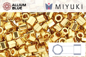 MIYUKI Delica® Seed Beads (DBLC0031) 8/0 Hex Cut Large - 24kt Gold Plated - Haga Click en la Imagen para Cerrar