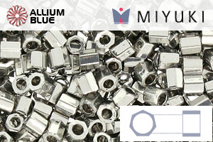 MIYUKI Delica® Seed Beads (DBLC0038) 8/0 Hex Cut Large - Palladium Plated - Haga Click en la Imagen para Cerrar