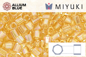 MIYUKI Delica® Seed Beads (DBLC0100) 8/0 Hex Cut Large - Transparent Light Topaz AB - Haga Click en la Imagen para Cerrar