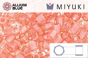 MIYUKI Delica® Seed Beads (DBLC0106) 8/0 Hex Cut Large - Shell Pink Luster - Click Image to Close
