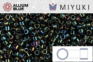 MIYUKI Delica® Seed Beads (DB0003) 11/0 Round - Metallic Forest Green Iris - Haga Click en la Imagen para Cerrar