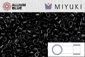 MIYUKI Delica® Seed Beads (DB0010) 11/0 Round - Black - 关闭视窗 >> 可点击图片