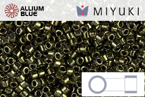 MIYUKI Delica® Seed Beads (DB0011) 11/0 Round - Metallic Olive