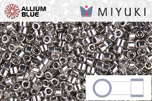 MIYUKI Delica® Seed Beads (DB0038) 11/0 Round - Palladium Plated - 關閉視窗 >> 可點擊圖片