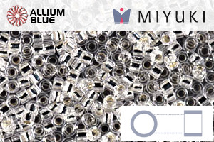 MIYUKI Delica® Seed Beads (DB0041) 11/0 Round - Silver Lined Crystal - Haga Click en la Imagen para Cerrar