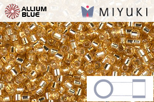 MIYUKI Delica® Seed Beads (DB0042) 11/0 Round - Silver Lined Gold - Haga Click en la Imagen para Cerrar