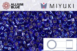 MIYUKI Delica® Seed Beads (DB0047) 11/0 Round - Silver Lined Cobalt - Click Image to Close