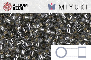 MIYUKI Delica® Seed Beads (DB0048) 11/0 Round - Silver Lined Gray - Haga Click en la Imagen para Cerrar