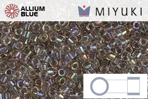 MIYUKI Delica® Seed Beads (DB0064) 11/0 Round - Taupe Lined Crystal AB - 关闭视窗 >> 可点击图片