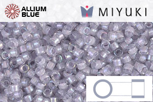 MIYUKI Delica® Seed Beads (DB0080) 11/0 Round - Pale Violet Lined Crystal Luster - Haga Click en la Imagen para Cerrar