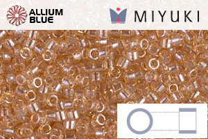 MIYUKI Delica® Seed Beads (DB0101) 11/0 Round - Light Smoky Topaz Gold Luster - 关闭视窗 >> 可点击图片