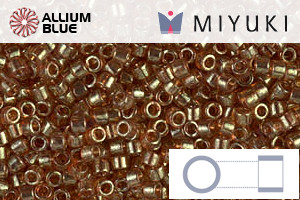 MIYUKI Delica® Seed Beads (DB0121) 11/0 Round - Apricot Topaz Gold Luster - 关闭视窗 >> 可点击图片