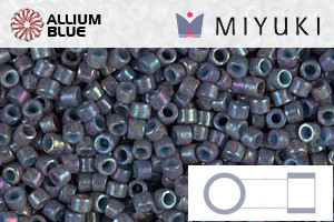 MIYUKI Delica® Seed Beads (DB0132) 11/0 Round - Opaque Blue Gray Luster - Haga Click en la Imagen para Cerrar