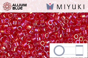 MIYUKI Delica® Seed Beads (DB0172) 11/0 Round - Transparent Red AB - 关闭视窗 >> 可点击图片