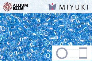 MIYUKI Delica® Seed Beads (DB0176) 11/0 Round - Transparent Aqua AB - 关闭视窗 >> 可点击图片