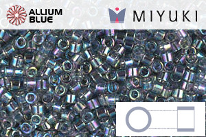 MIYUKI Delica® Seed Beads (DB0179) 11/0 Round - Transparent Gray AB - Haga Click en la Imagen para Cerrar