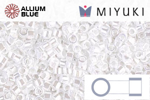 MIYUKI Delica® Seed Beads (DB0201) 11/0 Round - White Pearl Ceylon - Click Image to Close