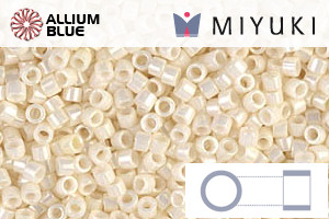 MIYUKI Delica® Seed Beads (DB0203) 11/0 Round - Cream Ceylon - Click Image to Close