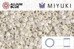 MIYUKI Delica® Seed Beads (DB0211) 11/0 Round - Opaque Limestone Luster