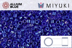 MIYUKI Delica® Seed Beads (DB0216) 11/0 Round - Opaque CobaLight Luster - Click Image to Close