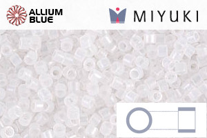 MIYUKI Delica® Seed Beads (DB0220) 11/0 Round - White Opal - Click Image to Close
