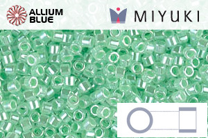 MIYUKI Delica® Seed Beads (DB0237) 11/0 Round - Mint Green Ceylon - Click Image to Close