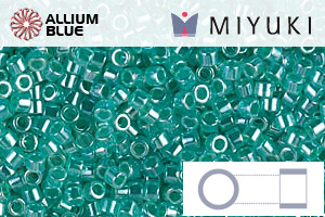 MIYUKI Delica® Seed Beads (DB0238) 11/0 Round - Aqua Green Ceylon