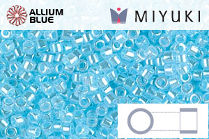 MIYUKI Delica® Seed Beads (DB0239) 11/0 Round - Aqua Ceylon - Click Image to Close