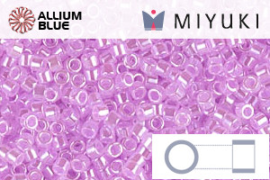 MIYUKI Delica® Seed Beads (DB0248) 11/0 Round - Light Orchid Ceylon - Click Image to Close