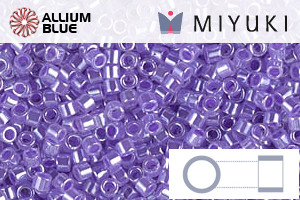MIYUKI Delica® Seed Beads (DB0249) 11/0 Round - Purple Ceylon - Click Image to Close