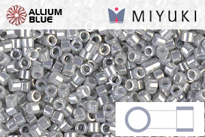 MIYUKI Delica® Seed Beads (DB0252) 11/0 Round - Opaque Gray Luster