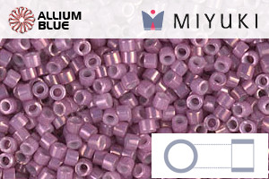 MIYUKI Delica® Seed Beads (DB0253) 11/0 Round - Opaque Dark Orchid Luster - Click Image to Close