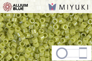 MIYUKI Delica® Seed Beads (DB0262) 11/0 Round - Opaque Chartreuse Luster