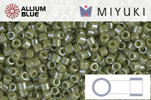 MIYUKI Delica® Seed Beads (DB0263) 11/0 Round - Opaque Cactus Luster - Click Image to Close