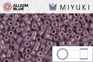 MIYUKI Delica® Seed Beads (DB0265) 11/0 Round - Opaque Mauve Luster - Click Image to Close