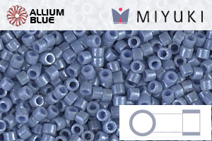 MIYUKI Delica® Seed Beads (DB0266) 11/0 Round - Opaque Denim Luster